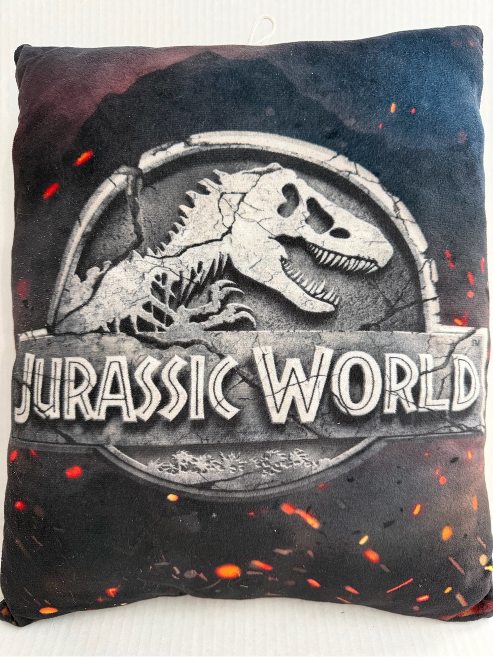 Jurassic World Logo Dinosaur Plush Pillow